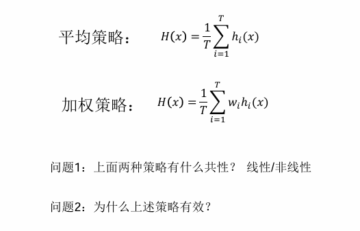 <center>集成学习策略